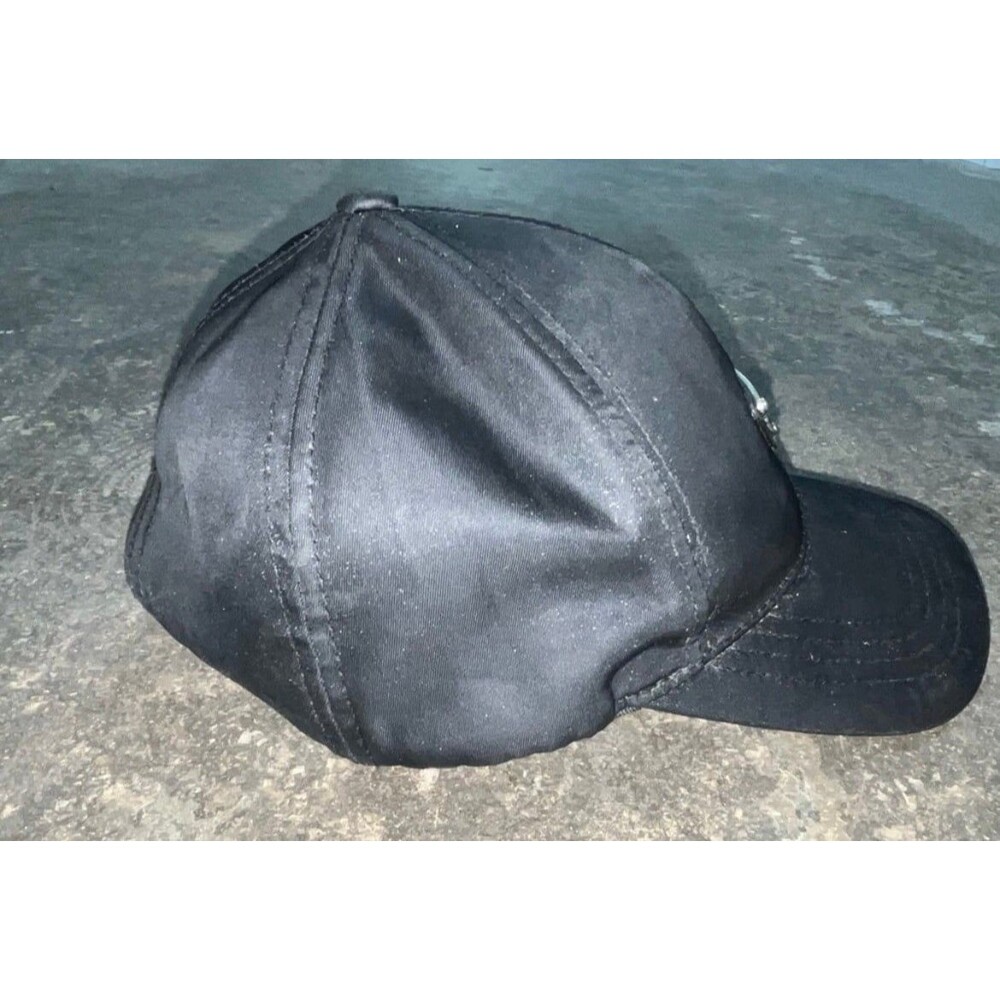 PRADA Milano Black Adjustable Baseball Cap Women's Casual Hat with Logo Accent - Picture 6 of 9